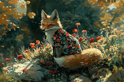Puzzle 500 Teile Blume Puzzle Fuchs Klassische Jigsaw Erwachsene Anspruchsvoll, Holzpuzzle Erwachsene Groß Impossible Jigsaw Bastelset ab 14 Jahre für Jungen Mädchen für Wohnkultur Geschenke G-6 Puzzle 500 Teile Blume Puzzle Fuchs Klassische Jigsaw Erwachsene Anspruchsvoll, Holzpuzzle Erwachsene Groß Impossible Jigsaw Bastelset ab 14 Jahre für Jungen Mädchen für Wohnkultur Geschenke G-6 von Jiacgrtef