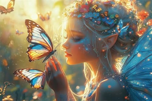 Puzzle 500 Teile Fee Puzzle Schmetterling Holzpuzzle Erwachsene Klassische Jigsaw Erwachsene, Challenging Game Wooden Jigsaw Bastelset ab 14 Jahre für Jungen Mädchen für Wohnkultur Geschenke H-3 Puzzle 500 Teile Fee Puzzle Schmetterling Holzpuzzle Erwachsene Klassische Jigsaw Erwachsene, Challenging Game Wooden Jigsaw Bastelset ab 14 Jahre für Jungen Mädchen für Wohnkultur Geschenke H-3 von Jiacgrtef