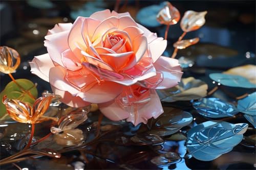 Puzzle 500 Teile Rose Puzzle Blume Holzpuzzle Erwachsene Klassische Jigsaw Erwachsene, DIY Groß Challenging Game Wooden Jigsaw Bastelset ab 14 Jahre für Jungen Mädchen für Wohnkultur Geschenke L-5 Puzzle 500 Teile Rose Puzzle Blume Holzpuzzle Erwachsene Klassische Jigsaw Erwachsene, DIY Groß Challenging Game Wooden Jigsaw Bastelset ab 14 Jahre für Jungen Mädchen für Wohnkultur Geschenke L-5 von Jiacgrtef