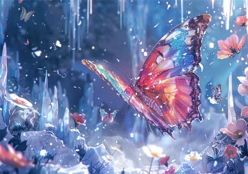 Puzzle 500 Teile Schmetterling Puzzle Erwachsene Blume Klassische HolzPuzzle Erwachsene, Groß Challenging Game Wooden Jigsaw Bastelset ab 14 Jahre für Jungen Mädchen, für Wohnkultur Geschenke U-306 Puzzle 500 Teile Schmetterling Puzzle Erwachsene Blume Klassische HolzPuzzle Erwachsene, Groß Challenging Game Wooden Jigsaw Bastelset ab 14 Jahre für Jungen Mädchen, für Wohnkultur Geschenke U-306 von Jiacgrtef