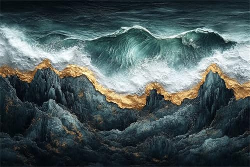 Puzzle 500 Teile Strand Puzzle Abstrakt Holzpuzzle Erwachsene, Klassische Jigsaw Erwachsene, Challenging Game Wooden Jigsaw Bastelset ab 14 Jahre für Jungen Mädchen für Wohnkultur Geschenke R-9 von Jiacgrtef