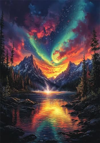 Puzzle 5000 Teile Aurora Puzzle Erwachsene Landschaft Jigsaw Groß XXL 156x105cm DIY Impossible Erwachsene Anspruchsvoll Jigsaw Art, Klassische HolzPuzzle für Zimmer Deko Wohnzimmer Geschenke U-1015 Puzzle 5000 Teile Aurora Puzzle Erwachsene Landschaft Jigsaw Groß XXL 156x105cm DIY Impossible Erwachsene Anspruchsvoll Jigsaw Art, Klassische HolzPuzzle für Zimmer Deko Wohnzimmer Geschenke U-1015 von Jiacgrtef