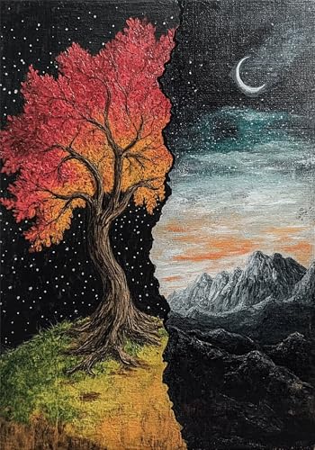 Puzzle 5000 Teile Baum Puzzle Erwachsene Traum Jigsaw Groß XXL 156x105cm DIY Impossible Erwachsene Anspruchsvoll Jigsaw Art, Klassische HolzPuzzle für Wand Zimmer Deko Wohnzimmer Geschenke U-1116 von Jiacgrtef
