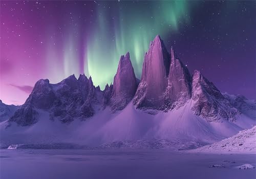 Puzzle 5000 Teile Berg Puzzle Erwachsene Aurora Jigsaw Groß XXL 156x105cm DIY Impossible Erwachsene Anspruchsvoll Jigsaw Art, Klassische HolzPuzzle für Wand Zimmer Deko Wohnzimmer Geschenke U-668 von Jiacgrtef