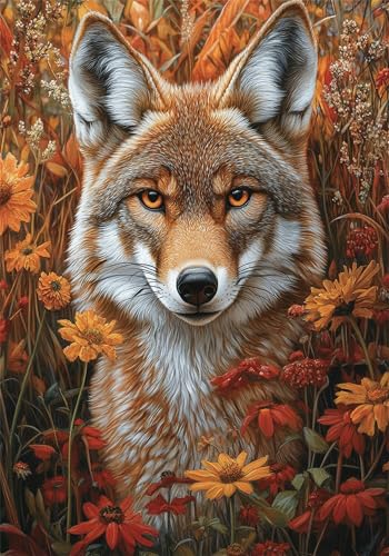 Puzzle 5000 Teile Blume Puzzle Erwachsene Tier Jigsaw Groß XXL 156x105cm DIY Impossible Erwachsene Anspruchsvoll Jigsaw Art, Klassische HolzPuzzle für Wand Zimmer Deko Wohnzimmer Geschenke U-1031 von Jiacgrtef