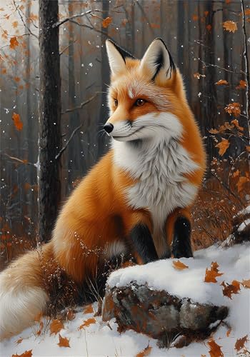 Puzzle 5000 Teile Fuchs Puzzle Erwachsene Landschaft Jigsaw Groß XXL 156x105cm DIY Impossible Erwachsene Anspruchsvoll Jigsaw Art, Klassische HolzPuzzle für Zimmer Deko Wohnzimmer für Frauen U-1018 von Jiacgrtef