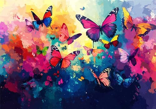 Puzzle 5000 Teile Schmetterling Puzzle Erwachsene Farbe Jigsaw Groß XXL 156x105cm DIY Impossible Erwachsene Anspruchsvoll Jigsaw Art, Klassische HolzPuzzle für Zimmer Deko Wohnzimmer Geschenke U-704 Puzzle 5000 Teile Schmetterling Puzzle Erwachsene Farbe Jigsaw Groß XXL 156x105cm DIY Impossible Erwachsene Anspruchsvoll Jigsaw Art, Klassische HolzPuzzle für Zimmer Deko Wohnzimmer Geschenke U-704 von Jiacgrtef