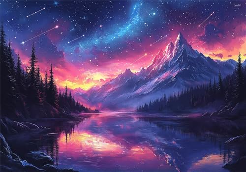 Puzzle 5000 Teile See Puzzle Erwachsene Berg Jigsaw Groß XXL 156x105cm DIY Impossible Erwachsene Anspruchsvoll Jigsaw Art, Quality Klassische HolzPuzzle für Wand Zimmer Deko Wohnzimmer Geschenke U-545 Puzzle 5000 Teile See Puzzle Erwachsene Berg Jigsaw Groß XXL 156x105cm DIY Impossible Erwachsene Anspruchsvoll Jigsaw Art, Quality Klassische HolzPuzzle für Wand Zimmer Deko Wohnzimmer Geschenke U-545 von Jiacgrtef