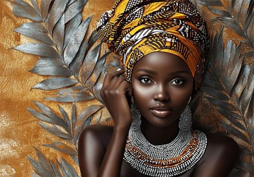 Puzzle 6000 Teile Afrika Puzzle Frau Klassische Impossible Jigsaw DIY Groß Anspruchsvoll HolzPuzzle Erwachsene, Puzzlespiele für Die Ganze Familie Jigsaw Für Erwachsene und Kinder Ab 14 Jahren U-11 von Jiacgrtef