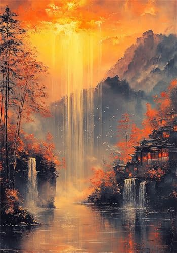 Puzzle 6000 Teile Landschaft Puzzle Herbst Klassische Impossible Jigsaw, Anspruchsvoll HolzPuzzle Erwachsene, Puzzlespiele für Die Ganze Familie Jigsaw Für Erwachsene und Kinder Ab 14 Jahren U-892 von Jiacgrtef