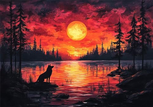 Puzzle 6000 Teile Mond Puzzle See Klassische Jigsaw Erwachsene Anspruchsvoll, Holzpuzzle Erwachsene Groß Impossible Jigsaw Bastelset ab 14 Jahre für Jungen Mädchen für Wohnkultur Geschenke U-380 Puzzle 6000 Teile Mond Puzzle See Klassische Jigsaw Erwachsene Anspruchsvoll, Holzpuzzle Erwachsene Groß Impossible Jigsaw Bastelset ab 14 Jahre für Jungen Mädchen für Wohnkultur Geschenke U-380 von Jiacgrtef