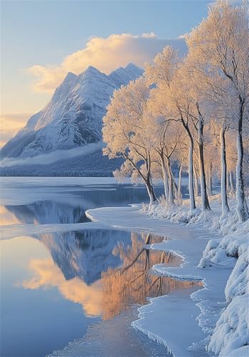 Puzzle 6000 Teile Winter Puzzle Landschaft Klassische Impossible Jigsaw Anspruchsvoll HolzPuzzle Erwachsene, Puzzlespiele für Die Ganze Familie Jigsaw Für Erwachsene und Kinder Ab 14 Jahren U-1054 von Jiacgrtef