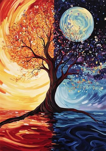 Puzzle Abstrakt Puzzle 200 Teile Baum HolzPuzzle Erwachsene, Premium Quality Klassische Wooden Lernspiel, DIY Klassische Spaß Jigsaw Erwachsene, Challenging Jigsaws für Wohnkultur Geschenke U-1115 von Jiacgrtef