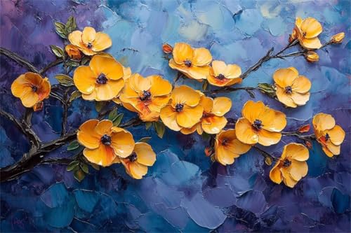 Puzzle Blume Puzzle 100 Teile Gelb Klassische Jigsaw Premium Quality Holzpuzzle Erwachsene, holz Lernspiel, Kreative Unterhaltung Spaß Jigsaw ab 2 3 4 5 6 Jahre Jungen, Ideal Als Wandbild Geschenk Z-4 von Jiacgrtef