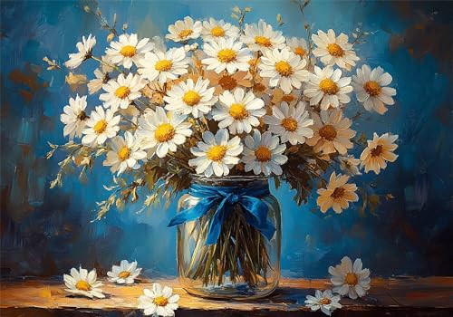 Puzzle Gänseblümchen Puzzle 200 Teile Blume HolzPuzzle Erwachsene, Premium Quality Klassische Wooden Lernspiel, DIY Klassische Spaß Jigsaw Erwachsene, Challenging Game Jigsaws für Wohnkultur U-189 von Jiacgrtef