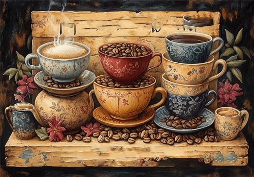 Puzzle Kaffee Puzzle 200 Teile Tasse HolzPuzzle Erwachsene, Premium Quality Klassische Wooden Lernspiel, DIY Klassische Spaß Jigsaw Erwachsene, Challenging Game Jigsaws für Wohnkultur Geschenke U-58 Puzzle Kaffee Puzzle 200 Teile Tasse HolzPuzzle Erwachsene, Premium Quality Klassische Wooden Lernspiel, DIY Klassische Spaß Jigsaw Erwachsene, Challenging Game Jigsaws für Wohnkultur Geschenke U-58 von Jiacgrtef