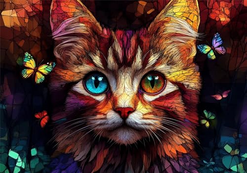 Puzzle Katze Puzzle 200 Teile Tier HolzPuzzle Erwachsene, Premium Quality Klassische Wooden Lernspiel, DIY Klassische Spaß Jigsaw Erwachsene, Challenging Game Jigsaws für Wohnkultur Geschenke U-375 Puzzle Katze Puzzle 200 Teile Tier HolzPuzzle Erwachsene, Premium Quality Klassische Wooden Lernspiel, DIY Klassische Spaß Jigsaw Erwachsene, Challenging Game Jigsaws für Wohnkultur Geschenke U-375 von Jiacgrtef