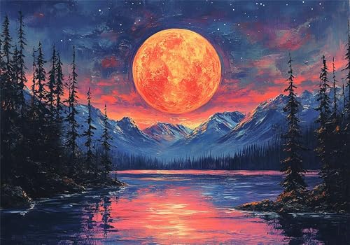 Puzzle Mond Puzzle 200 Teile Landschaft HolzPuzzle Erwachsene, Premium Klassische Wooden Lernspiel, DIY Klassische Spaß Jigsaw Erwachsene, Challenging Game Jigsaws für Wohnkultur Geschenke U-308 Puzzle Mond Puzzle 200 Teile Landschaft HolzPuzzle Erwachsene, Premium Klassische Wooden Lernspiel, DIY Klassische Spaß Jigsaw Erwachsene, Challenging Game Jigsaws für Wohnkultur Geschenke U-308 von Jiacgrtef
