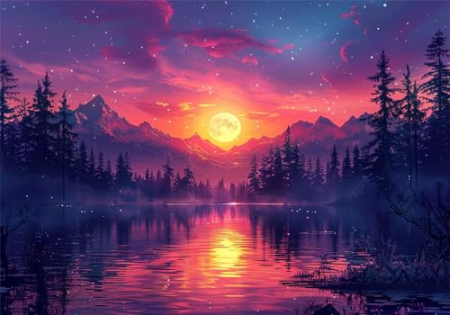 Puzzle Mond Puzzle 300 Teile Landschaft HolzPuzzle Erwachsene, Premium Klassische Wooden Lernspiel, DIY Klassische Spaß Jigsaw Erwachsene, Challenging Game Jigsaws für Wohnkultur Geschenke U-653 Puzzle Mond Puzzle 300 Teile Landschaft HolzPuzzle Erwachsene, Premium Klassische Wooden Lernspiel, DIY Klassische Spaß Jigsaw Erwachsene, Challenging Game Jigsaws für Wohnkultur Geschenke U-653 von Jiacgrtef