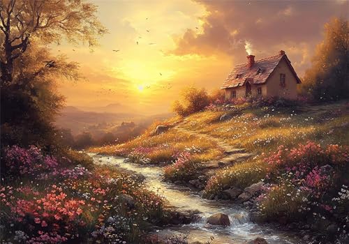 Puzzle Natur Puzzle 200 Teile Kabine HolzPuzzle Erwachsene, Premium Quality Klassische Wooden Lernspiel, DIY Klassische Spaß Jigsaw Erwachsene, Challenging Game Jigsaws für Wohnkultur Geschenke U-249 von Jiacgrtef