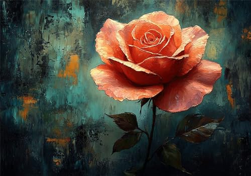 Puzzle Rose Puzzle 300 Teile Blume HolzPuzzle Erwachsene, Premium Quality Klassische Wooden Lernspiel, DIY Klassische Spaß Jigsaw Erwachsene, Challenging Game Jigsaws für Wohnkultur Geschenke U-296 von Jiacgrtef