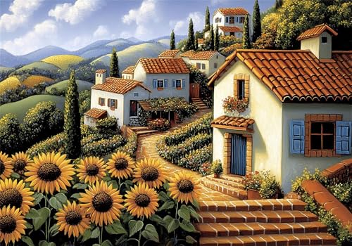 Puzzle Sonnenblume Puzzle 300 Teile Landschaft HolzPuzzle Erwachsene, Premium Quality Klassische Wooden Lernspiel, DIY Klassische Spaß Jigsaw Erwachsene, Challenging Game Jigsaws für Wohnkultur U-107 Puzzle Sonnenblume Puzzle 300 Teile Landschaft HolzPuzzle Erwachsene, Premium Quality Klassische Wooden Lernspiel, DIY Klassische Spaß Jigsaw Erwachsene, Challenging Game Jigsaws für Wohnkultur U-107 von Jiacgrtef