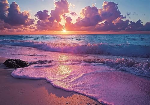 Puzzle Strand Puzzle 300 Teile Landschaft HolzPuzzle Erwachsene, Premium Klassische Wooden Lernspiel, DIY Klassische Spaß Jigsaw Erwachsene, Challenging Game Jigsaws für Wohnkultur Geschenke U-427 von Jiacgrtef