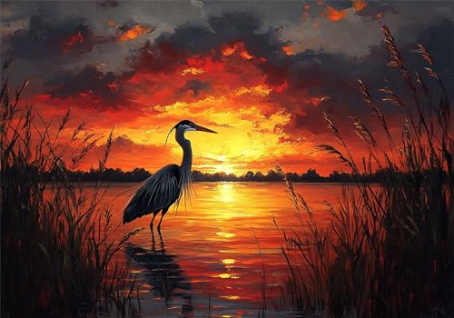 Puzzle Vogel Puzzle 300 Teile Sonnenuntergang HolzPuzzle Erwachsene, Premium Quality Klassische Wooden Lernspiel, DIY Klassische Spaß Jigsaw Erwachsene, Challenging Game Jigsaws für Wohnkultur U-346 Puzzle Vogel Puzzle 300 Teile Sonnenuntergang HolzPuzzle Erwachsene, Premium Quality Klassische Wooden Lernspiel, DIY Klassische Spaß Jigsaw Erwachsene, Challenging Game Jigsaws für Wohnkultur U-346 von Jiacgrtef