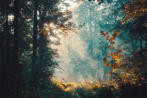 Puzzle Wald Puzzle 80 Teile Landschaft Klassische Jigsaw Premium Holzpuzzle Erwachsene, Holz Lernspiel, Kreative Unterhaltung Spaß Jigsaw ab 2 3 4 5 6 Jahre Jungen, Ideal Als Wandbild Geschenk D-2 von Jiacgrtef