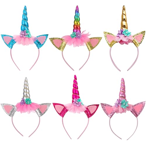 6 Stück Einhorn Haarreif Kinder,6 Farben Einhorn Stirnband,Kindergeburtstag Haarreif,Haarband für Mädchen,Head Accessoires Party Dekoration,für Ostern Geburtstag Party Karneval 6 Stück Einhorn Haarreif Kinder,6 Farben Einhorn Stirnband,Kindergeburtstag Haarreif,Haarband für Mädchen,Head Accessoires Party Dekoration,für Ostern Geburtstag Party Karneval von Jiahuade