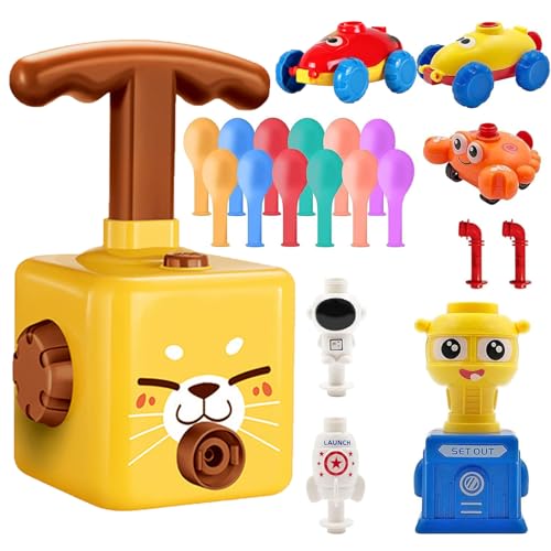 Ballon Auto Spielzeug,Ballonbetriebenes Auto,Autostarter mit Ballon,Inertial Power Balloon Car,Luftfahrzeug-Set,Balloon Car Spielzeug für Kinder,Lerngeschenke,Spiele für Jungen und Mädchen von Jiahuade