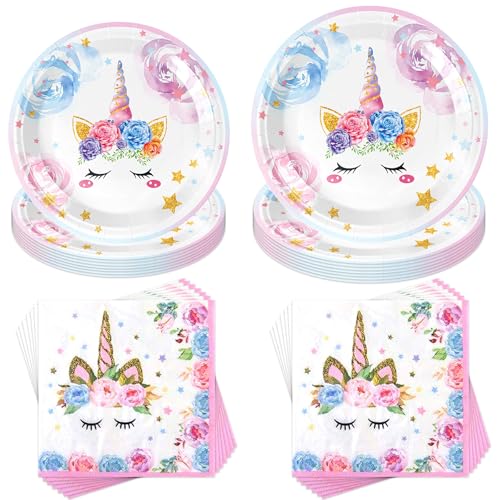 Einhorn Geschirr Set,40 Stück Einhorn Pappteller Kindergeburtstag,Einhorn Party Set,Einhorn Party Deko,Mit Servietten,Pappteller,Geburtstage Einhorn,Kindergeburtstag Zubehör Einhorn Geschirr Set,40 Stück Einhorn Pappteller Kindergeburtstag,Einhorn Party Set,Einhorn Party Deko,Mit Servietten,Pappteller,Geburtstage Einhorn,Kindergeburtstag Zubehör von Jiahuade
