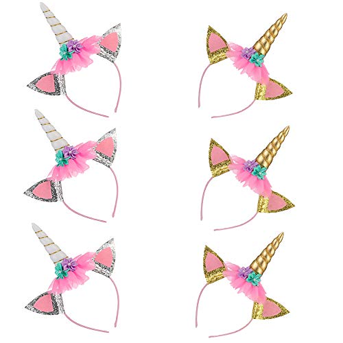 Einhorn Horn Haarreif Kinder,Kindergeburtstag Haarreif,Einhorn Haarreif Kinder,Kunststoff Einhorn Stirnbänder,Einhorn Haarreif,Einhorn Horn Stirnband,Horn Stirnband Haarband (C) von Jiahuade
