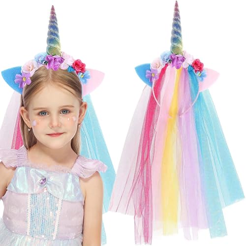Jiahuade Einhorn Stirnband,Einhorn Haarreif Kinder,Kindergeburtstag Haarreif,Head Accessoires Party Dekoration,Haarschmuck für Ostern Geburtstag Party Karneval Jiahuade Einhorn Stirnband,Einhorn Haarreif Kinder,Kindergeburtstag Haarreif,Head Accessoires Party Dekoration,Haarschmuck für Ostern Geburtstag Party Karneval von Jiahuade