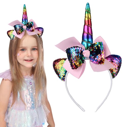 Einhorn Stirnband,Einhorn Haarreif Kinder,Kindergeburtstag Haarreif,Head Accessoires Party Dekoration,Haarschmuck für Ostern Geburtstag Party Karneval Einhorn Stirnband,Einhorn Haarreif Kinder,Kindergeburtstag Haarreif,Head Accessoires Party Dekoration,Haarschmuck für Ostern Geburtstag Party Karneval von Jiahuade