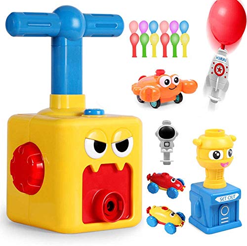 Jiahuade Ballon Auto Spielzeug, Kinder Ballon Auto Spielzeug, Aufblasbare Startrampe Rocket Spaceman Spielzeug-Trägheitsspielzeug Spaß Trägheit Power Auto Ballon Kind Geschenk (A) von Jiahuade