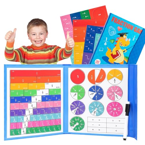 Jiahuade Mathematik Ressourcen,Brüche Magnetisch,Bruchrechnen Spiel,Bruchrechnen Material,Magnetische Mathematik,Magnetische Brüche,Bruchrechnen Montessori,Bruchscheiben-Demonstrator von Jiahuade