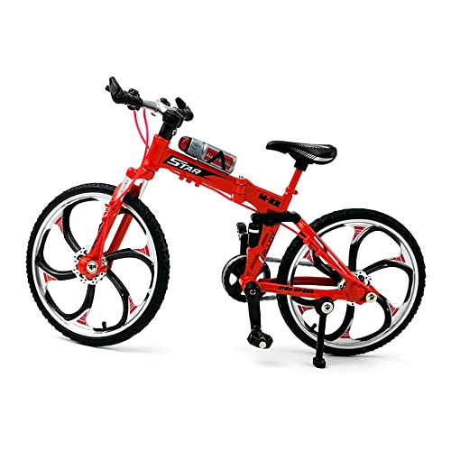 Jiahuade Fahrrad Modell Deko Fahrrad Miniatur 1:8 (7.87 * 5.12 Zoll) Collection Deko Druckguss Spielzeug Mini Bend Fahrrad Modell Rennrad Mountainbike (A) von Jiahuade