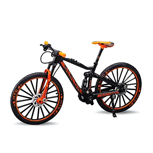 Fahrrad Modell Deko Fahrrad Miniatur 1:8 (7.87 * 5.12 Zoll) Collection Deko Druckguss Spielzeug Mini Bend Fahrrad Modell Rennrad Mountainbike (E) von Jiahuade