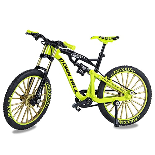 Jiahuade Fahrrad Modell Deko Fahrrad Miniatur 1:8 (7.87 * 5.12 Zoll) Collection Deko Druckguss Spielzeug Mini Bend Fahrrad Modell Rennrad Mountainbike (F) von Jiahuade