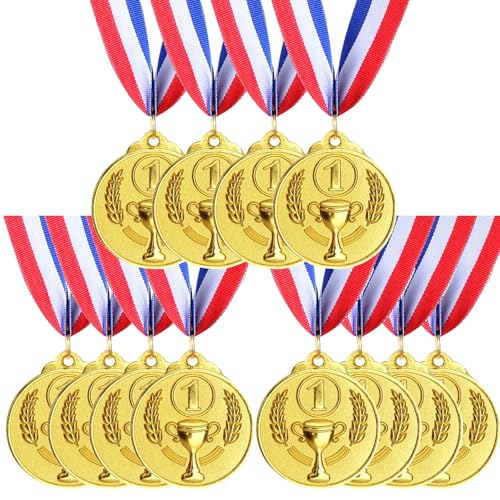 Jiahuade Gewinner Medaillen,12 Stück Medaillen Kindergeburtstag,Sieger Medaillen,Medaillen Set Kinder Metall,Medaille Gold für Kinder,Medallien Wettbewerb,Goldmedaillen Jiahuade Gewinner Medaillen,12 Stück Medaillen Kindergeburtstag,Sieger Medaillen,Medaillen Set Kinder Metall,Medaille Gold für Kinder,Medallien Wettbewerb,Goldmedaillen von Jiahuade