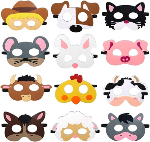 Jiahuade Tiermasken für Kinder,Filz Tiermasken,Kindermaske Rollenspiel,Maske Tier Wiederverwendbar,Filzmaske Geeignet für Geburtstagsfeiern,Dschungel Party Deko,Cosplay Party,Kostümpartys Jiahuade Tiermasken für Kinder,Filz Tiermasken,Kindermaske Rollenspiel,Maske Tier Wiederverwendbar,Filzmaske Geeignet für Geburtstagsfeiern,Dschungel Party Deko,Cosplay Party,Kostümpartys von Jiahuade