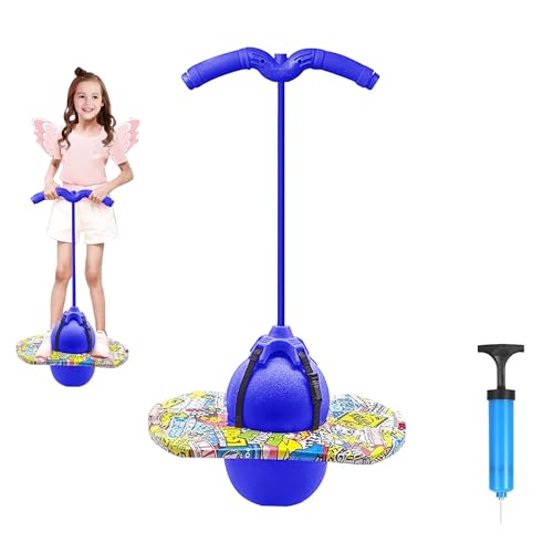 Pogo Stick für Kinder,Pogo Ball,Hüpfball mit Griff,Outdoor Bouncing Ball,Hüpfstange Erwachsene,100 kg Tragfähigkeit,Pogostick Balance Ball Stelzen Kinder Bouncy Ball,Kinderspielzeug Jump Pogo Ball von Jiahuade
