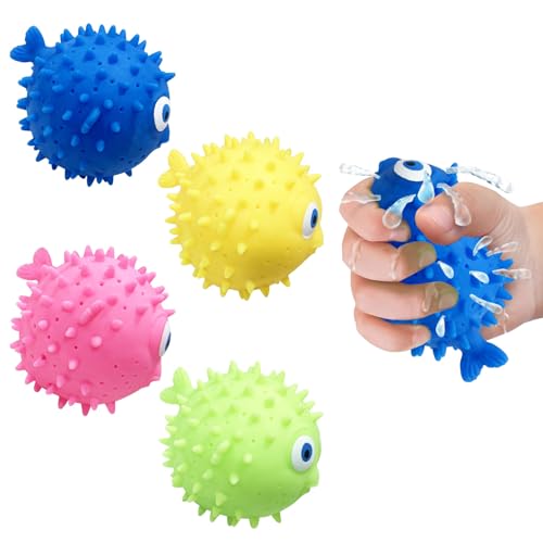 4 Stück Globefish Wasser Frisbee,Globefish Wasserbomben,Globefish Wiederverwendbare Wasserbomben,Wasserspielzeug Pool,Sommer Partytütenfüller für Jungen und Mädchen von Jiahuade
