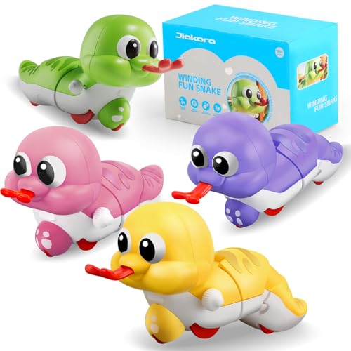 Jiakora 4 Stück Uhrwerk Spielzeug Auto, Baby Spielzeug Set ab 1 Jahr Jungen und Mädchen, Cartoon Schlange Krabbelspielzeug, Vorschule Kleinkind Aktivitäten,Großartig Geschenk für Kinder ab18 Monaten Jiakora 4 Stück Uhrwerk Spielzeug Auto, Baby Spielzeug Set ab 1 Jahr Jungen und Mädchen, Cartoon Schlange Krabbelspielzeug, Vorschule Kleinkind Aktivitäten,Großartig Geschenk für Kinder ab18 Monaten von Jiakora