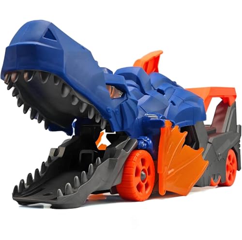 Jiakora Dinosaurier Spielzeug Katapult Auto für Kinder Alter 3-6, Transport Truck Set mit 4 Mini Metall Autos, schießt Fahrzeuge aus Maul des Biests, Spielzeug Geschenk für Jungen Jiakora Dinosaurier Spielzeug Katapult Auto für Kinder Alter 3-6, Transport Truck Set mit 4 Mini Metall Autos, schießt Fahrzeuge aus Maul des Biests, Spielzeug Geschenk für Jungen von Jiakora