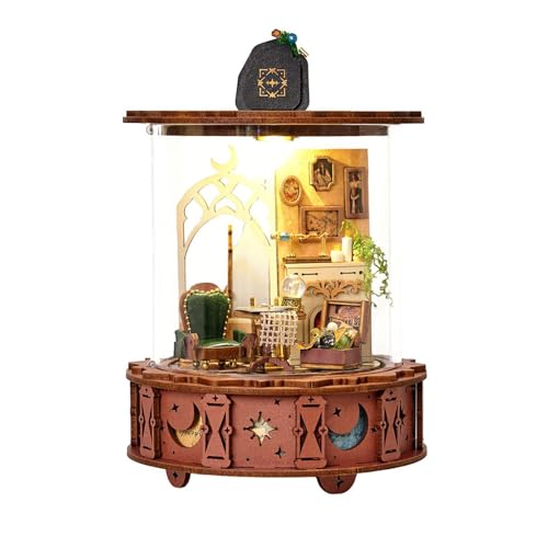 Book Nook Kit, DIY Puppenhaus Häuser DIY Miniature House 3D Puzzle & Buchstütze （Kein Kleber oder Batterien enthalten） (Wo ist Die Herrin Gegangen) von Jianyana