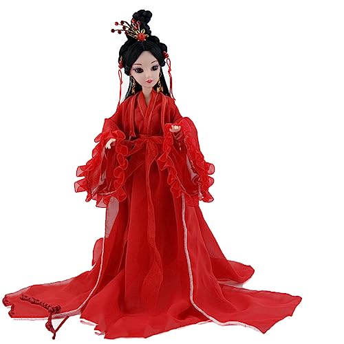 Jiawinng Chinesische Puppe 3D Orientalische Bauchtänzerin Puppe 12 '' Antike Sammlerstück Dekoration Puppe Für Spielhaus Begleiten Urlaub Weihnachten Tag Geburtstagsgeschenk,Rot Jiawinng Chinesische Puppe 3D Orientalische Bauchtänzerin Puppe 12 '' Antike Sammlerstück Dekoration Puppe Für Spielhaus Begleiten Urlaub Weihnachten Tag Geburtstagsgeschenk,Rot von Jiawinng