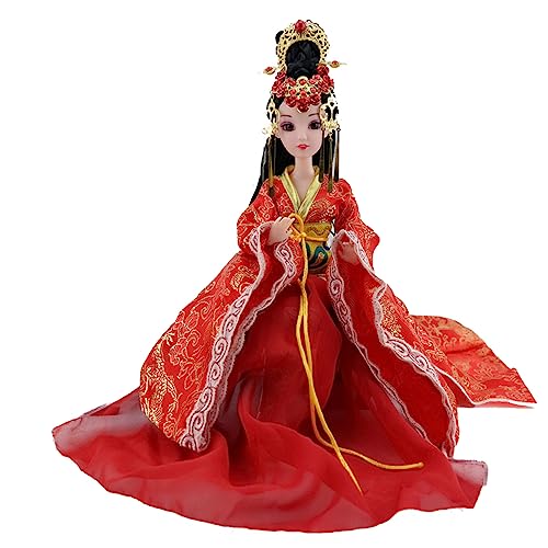 Jiawinng Chinesische Puppe 3D Orientalische Bauchtänzerin Puppe 12 '' Antike Sammlerstück Dekoration Puppe Für Spielhaus Begleiten Urlaub Weihnachten Tag Geburtstagsgeschenk,Rot Jiawinng Chinesische Puppe 3D Orientalische Bauchtänzerin Puppe 12 '' Antike Sammlerstück Dekoration Puppe Für Spielhaus Begleiten Urlaub Weihnachten Tag Geburtstagsgeschenk,Rot von Jiawinng