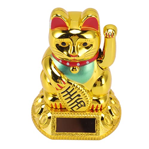 Jiawu Chinesische Dekoration des Katzenglücks (Golden) von Jiawu